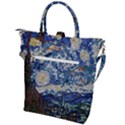 Mosaic Art Vincent Van Gogh Starry Night Buckle Top Tote Bag View2
