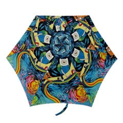Adventure Time Art Starry Night Van Gogh Mini Folding Umbrellas by Modalart