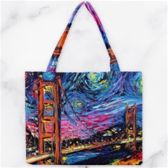 Golden Gate Bridge Starry Night Vincent Van Gogh Mini Tote Bag by Modalart