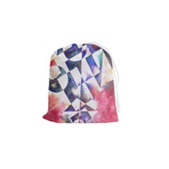 Abstract Art Work 1 Drawstring Pouch (small) by mbs123