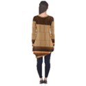 Architecture Art Boxes Brown Long Sleeve Tunic  View2