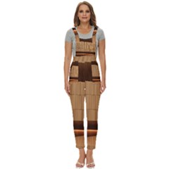 Architecture Art Boxes Brown Women s Pinafore Overalls Jumpsuit by Amaryn4rt