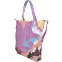 Pink Mountains Grand Canyon Psychedelic Mountain Shoulder Tote Bag View2
