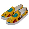 Graffiti Characters Seamless Ornament Men s Canvas Slip Ons View2