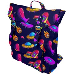 Space Pattern Buckle Up Backpack by Bedest