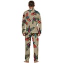 Tattoos Colorful Seamless Pattern Men s Long Sleeve Velvet Pocket Pajamas Set View4