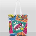 Comic Colorful Seamless Pattern Full Print Rope Handle Tote (Small) View2