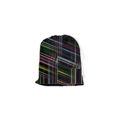 False Prismatic Black Background Drawstring Pouch (xs) by Pakjumat