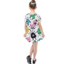 Funny Monster Pattern Kids  Simple Cotton Dress View2