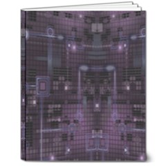 Geometric Art Digital Art Background 8  X 10  Hardcover Notebook by Pakjumat