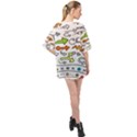 Desktop Pattern Art Graphic Design Oversized Chiffon Top View2