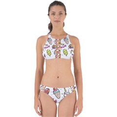 Doodle Cartoon Drawn Cone Food Perfectly Cut Out Bikini Set by Hannah976
