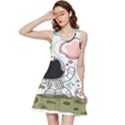 Sketch Cute Child Funny Inside Out Racerback Dress View3