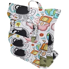 Sketch Cute Child Funny Buckle Up Backpack by Hannah976