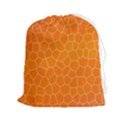 Orange Mosaic Structure Background Drawstring Pouch (2XL) View1
