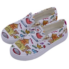 Baby Equipment Child Sketch Hand Kids  Canvas Slip Ons by Hannah976
