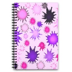 Inks Drops Black Paint Design 5 5  X 8 5  Notebook by Hannah976
