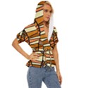 Autumn Leaf Mosaic Seamless Lightweight Drawstring Hooded Top View3