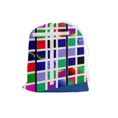 Color Graffiti Pattern Geometric Drawstring Pouch (large) by Hannah976