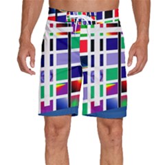 Color Graffiti Pattern Geometric Men s Beach Shorts by Hannah976
