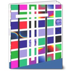 Color Graffiti Pattern Geometric 8  X 10  Softcover Notebook by Hannah976