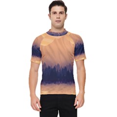 Landscape Nature Mountains Sky Men s Short Sleeve Rash Guard by Hannah976