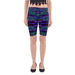 Abstract Pattern Desktop Wallpaper Yoga Cropped Leggings by Hannah976