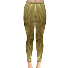 Background Pattern Golden Yellow Inside Out Leggings by Hannah976
