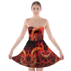 Colorful Prismatic Chromatic Strapless Bra Top Dress by Hannah976