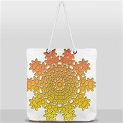Mandala Background Image Ornament Full Print Rope Handle Tote (large) by Hannah976