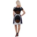 Astronaut Space Astronomy Universe Cap Sleeve Velour Dress  View2