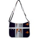 Rocket Space Universe Spaceship Zip Up Shoulder Bag View3