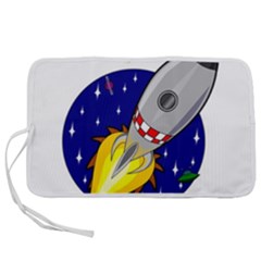 Rocket Ship Launch Vehicle Moon Pen Storage Case (l) by Sarkoni