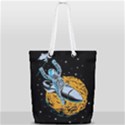 Astronaut Planet Space Science Full Print Rope Handle Tote (Small) View1