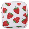 Seamless Pattern Fresh Strawberry Mini Square Pouch View1