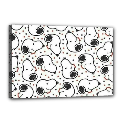 Dog Pattern Canvas 18  X 12  (stretched) by Sarkoni