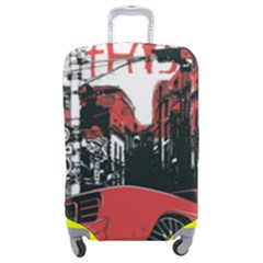Cars City Fear This Poster Luggage Cover (medium) by Sarkoni