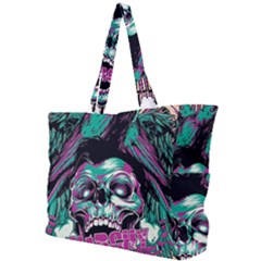 Anarchy Skull And Birds Simple Shoulder Bag by Sarkoni