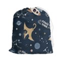 Space Theme Art Pattern Design Wallpaper Drawstring Pouch (2XL) View1
