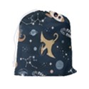 Space Theme Art Pattern Design Wallpaper Drawstring Pouch (2XL) View2