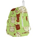 Cute Hand Drawn Cat Seamless Pattern Foldable Lightweight Backpack View4