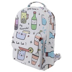 Drinks Cocktails Doodles Coffee Flap Pocket Backpack (small) by Apen