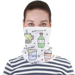 Drinks Cocktails Doodles Coffee Face Seamless Bandana (adult) by Apen