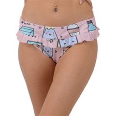Drink Cocktail Doodle Coffee Frill Bikini Bottoms by Apen