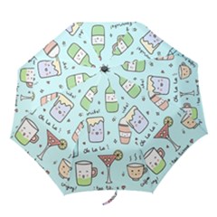 Drinks Cocktails Doodle Coffee Folding Umbrellas by Apen