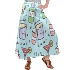 Drinks Cocktails Doodle Coffee Women s Satin Palazzo Pants by Apen