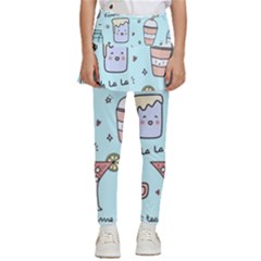 Drinks Cocktails Doodle Coffee Kids  Skirted Pants by Apen