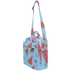 Watermelon Fruit Pattern Tropical Crossbody Day Bag by Apen