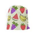 Fruits Pattern Background Food Drawstring Pouch (XL) View2
