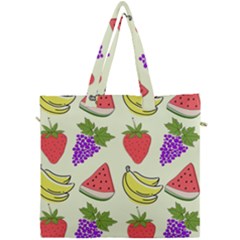 Fruits Pattern Background Food Canvas Travel Bag by Apen